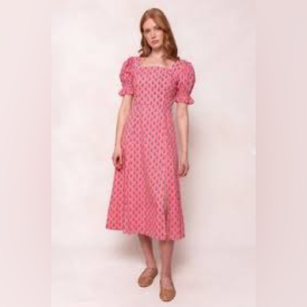Ivy City Co Catalina Floral Midi Dress in Pink - Picture 2 of 11